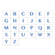 File Folder Sequence ABCs Uppercase (Light Blue)